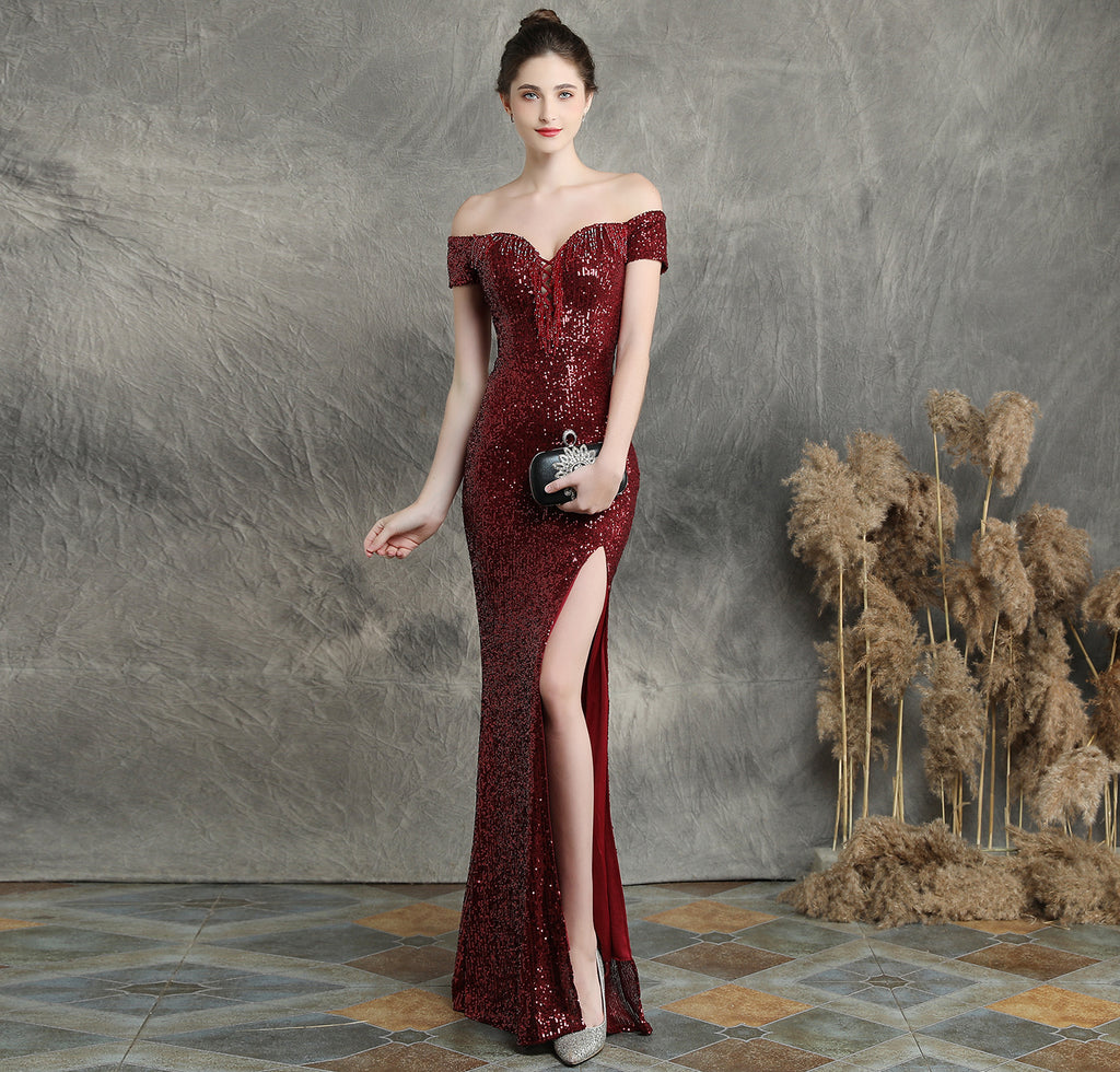 Dress Dream Celebrity Party Party Evening Dress Sexy Long Skinny Toast Bride