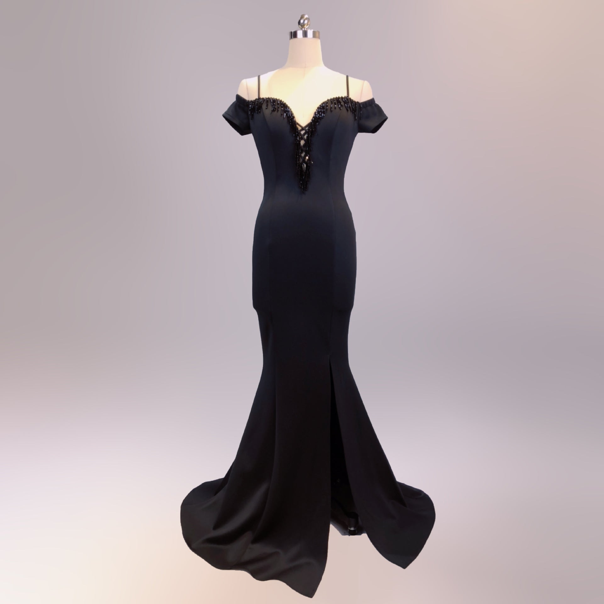 New long and slim bridesmaids evening dress party banquet host performance annual meeting dress