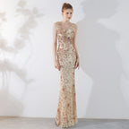 Evening Dress Summer Slim Long Toast Bridal Fishtail Dress Women's Banquet Fashion Dress