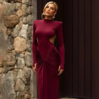 Sexy High Neck Backless Maxi Dress