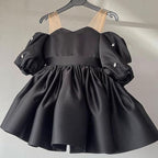 Lindo vestido de bautizo para niña, vestido de princesa para primera comunión y desfile de niñas pequeñas. 