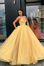 Prinzessin Ballkleid Herzförmiger Ausschnitt Abschlussballkleider, Lange Formelle Kleider