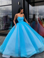 Prinzessin Ballkleid Herzförmiger Ausschnitt Abschlussballkleider, Lange Formelle Kleider