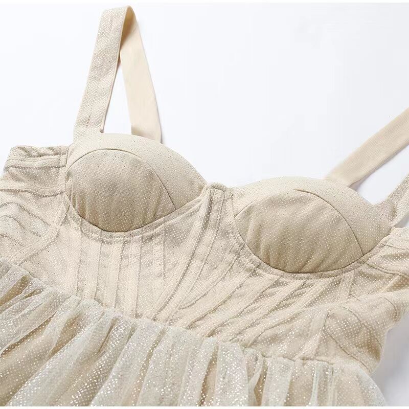 A-Linien-Kleid aus glitzerndem Tüll für den Homecoming-Ball