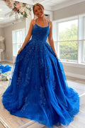 Prinzessin Tüll Ballkleider mit Spitzenapplikationen, Festliches Kleid