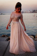Long Sleeves Prom Dresses Long, Cocktail Evening Dresses for Woman