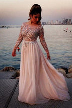 Long Sleeves Prom Dresses Long, Cocktail Evening Dresses for Woman