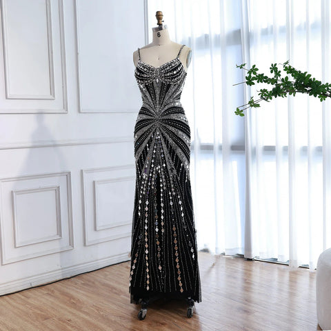 Luxury Nude Corset Beaded Mermaid Prom Dress LA72803A