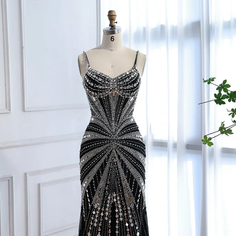 Luxury Nude Corset Beaded Mermaid Prom Dress LA72803A