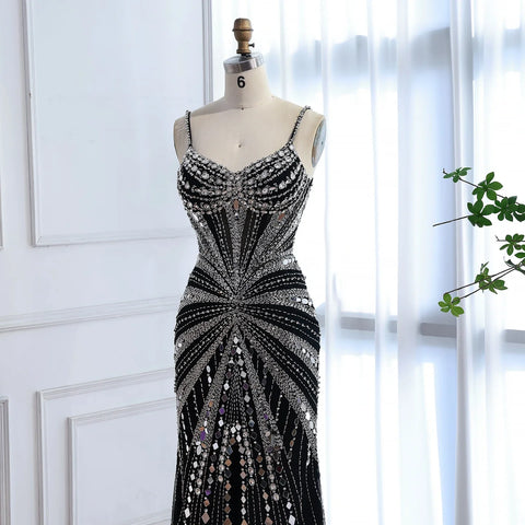 Luxury Nude Corset Beaded Mermaid Prom Dress LA72803A