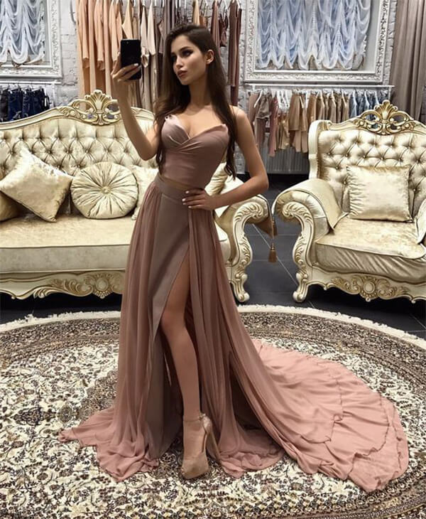 Vestidos Largos de Noche para Fiesta de Graduación con Tirantes Finos Baratos, Vestido de Fiesta de Noche para Graduación