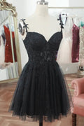 Straps Sweetheart Lace Cute Homecoming Dress Cocktail Dress