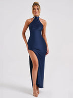 Maxi Langes Urlaubskleid Damen Neckholder