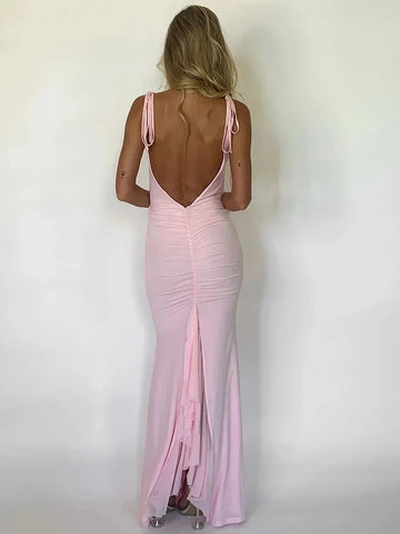Vestido maxi de vacaciones ajustado estilo sirena