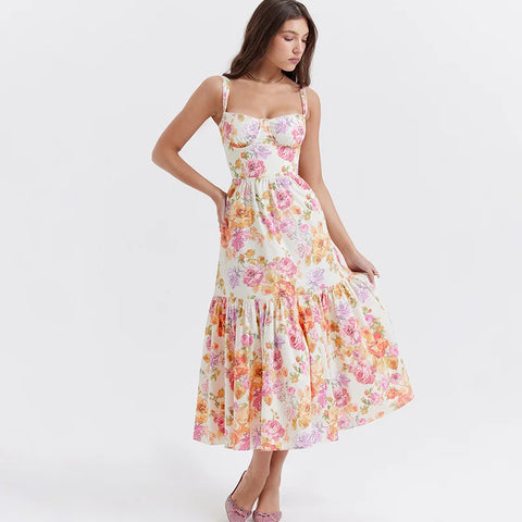 Print Bodycon A-line Vacation Dress