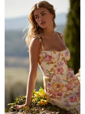 Print Bodycon A-line Vacation Dress