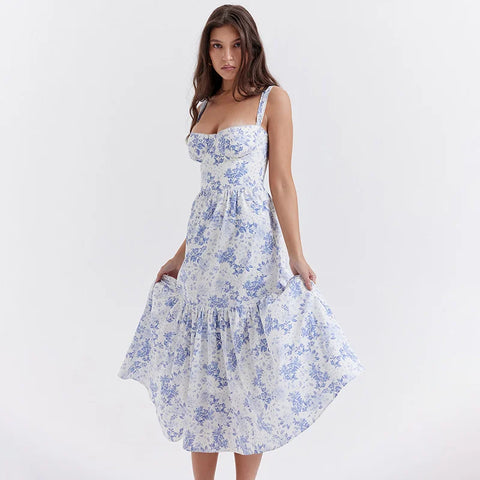 Print Bodycon A-line Vacation Dress