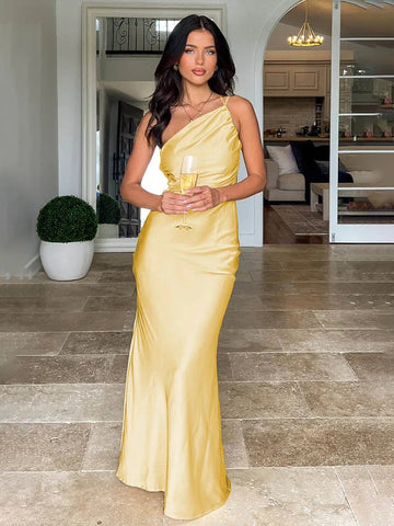 Vestido maxi elegante, ajustado y ajustado para vacaciones