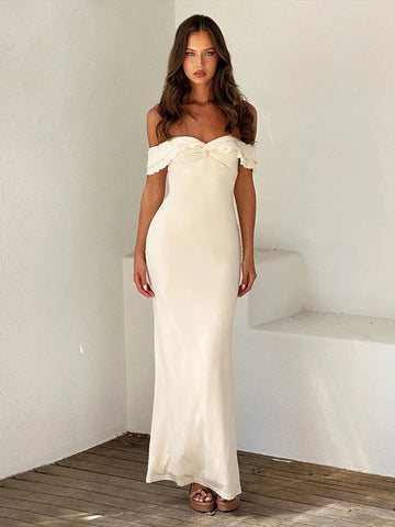 Vestido maxi ajustado para vacaciones