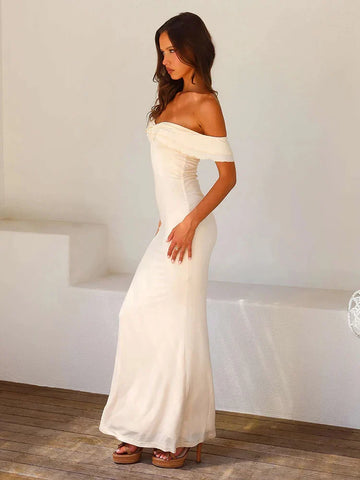 Vestido maxi ajustado para vacaciones