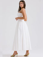 Waist Wrap Elegant A-line Vacation Dress