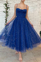 Sweetheart Straps Short Prom Dress Tea Length Homecoming Dress