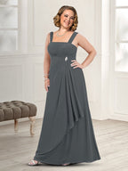 Vestidos de madre de la novia con tirantes finos, corte princesa/A y chaqueta 