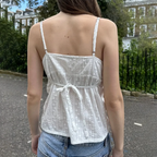 Fairycore Flower Hollow Crop Top