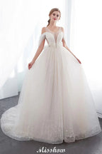 A-line Sleeveless Floor Length Lace Wedding Dress