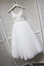 A-Line Spaghetti Straps Homecoming/Prom Dress with Tulle