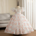 Kommunionkleid für Mädchen, elegantes, bauschiges Kleid für Blumenmädchen, festliches Prinzessinnenkleid für Tauffeiern 