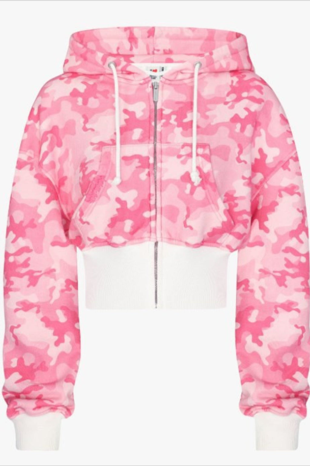 Pink Camo Zip Hoodie Two Piece Set