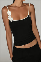 Cropped Floral Bandeau Cami Top
