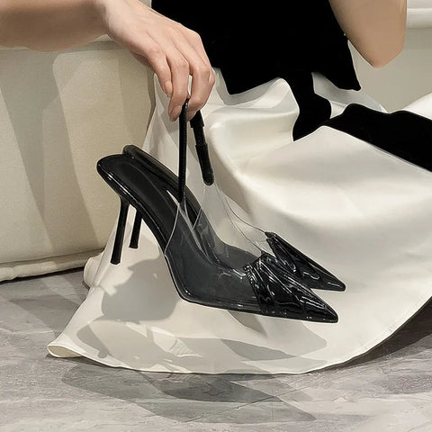 New  pointed high heels sandals fashionable women's shoes versatile headband sandals women's shoes