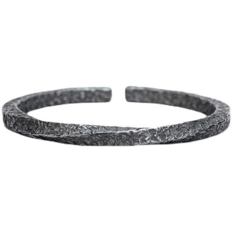 Pulsera vintage con anillo Möbius de plata de ley 