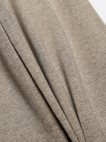 Women French Suit Sleeveless Round Neck Pullover Side Slit Sweater High Waist Casual Pants