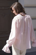 Chic Ruffled Sleeve Loose Blouse