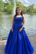 Prinzessinnen-Abendkleid mit Spaghettiträgern