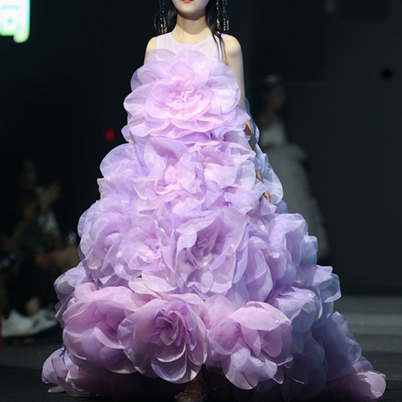 Vestido de comunión para niña, vestido de verano para desfile, vestido de niña de las flores, vestido de baile de boda, vestido de princesa 