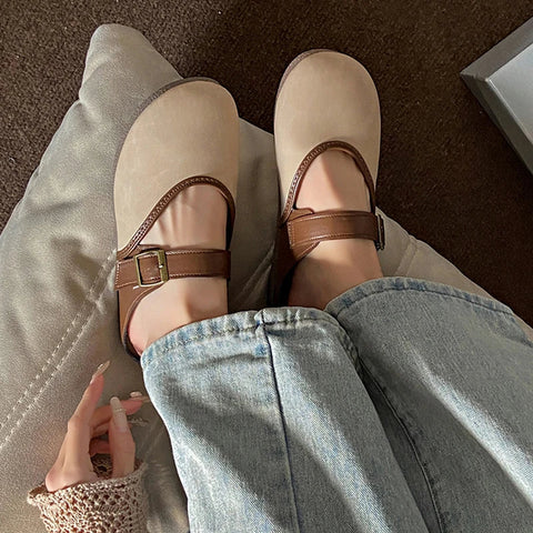 Flats Mules Shoes Women Casual Cozy Soft Walking Slippers 2024 Summer Slingback Flip Flops Sandals Fashion Dress Femme Slides
