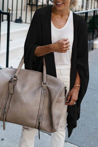 Abrigo informal irregular de punto holgado Chicindress 