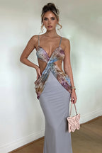 Sexy Backless Cami Vacation Maxi Dress