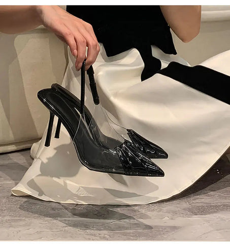 New  pointed high heels sandals fashionable women's shoes versatile headband sandals women's shoes