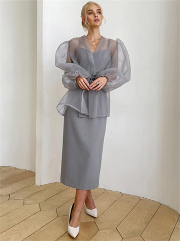 Tossy Mesh-Urlaubs-Überzugshemd für Damen, V-Ausschnitt, Schnürung, Strand-Outwear, Sommer-Überzug 