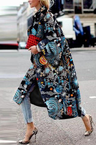 Street Camouflage Print Patchwork Turndown Collar Outerwear(12 Colors)