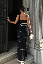 Knit Texture Cutout Bodycon Maxi Dress