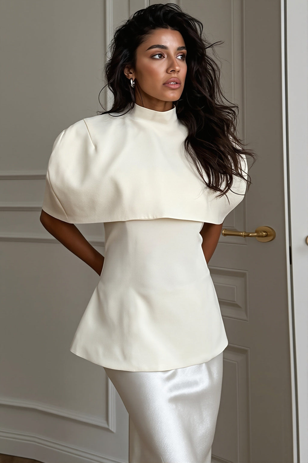 Elegant Shrug Top Two Piece Everyday Blouse