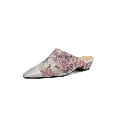 Nuevos zapatos Muller de moda, zapatillas de tacón alto cómodas de gamuza de oveja de alta calidad, zapatillas sencillas para el hogar, zapatos casuales de uso diario. 