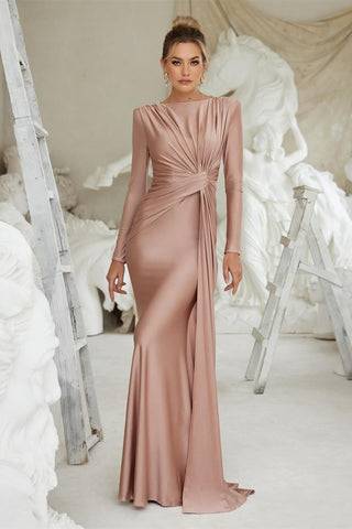 Amanda Long Sleeve Twist Front Maxi Dress