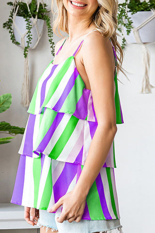 Tops sexys con cuello en U y diseño de patchwork en contraste 